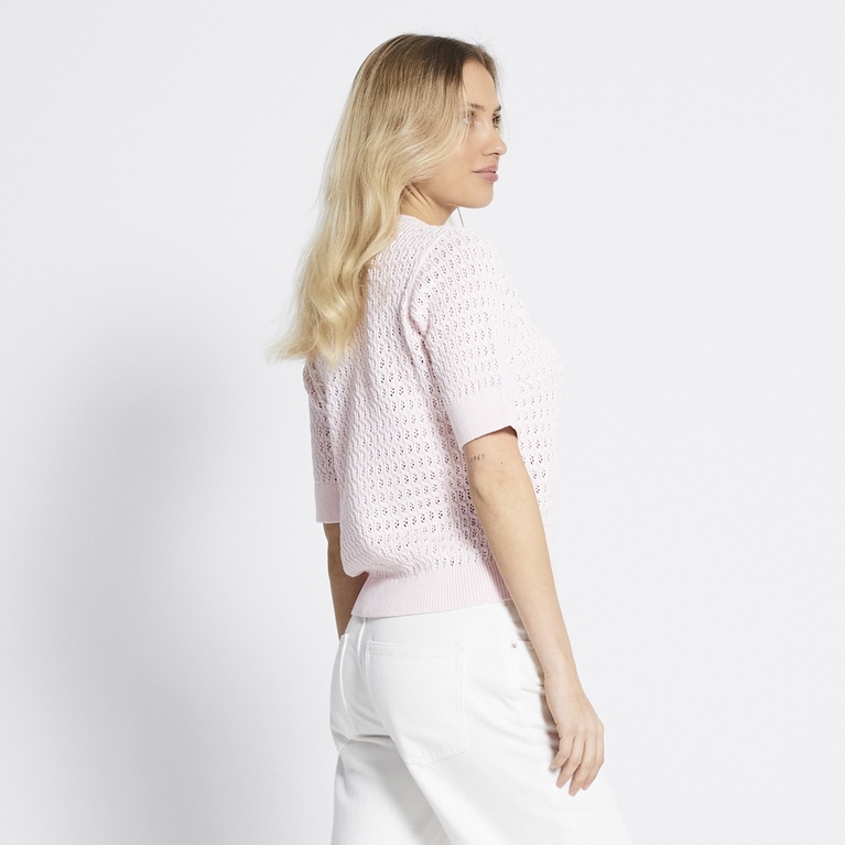Crochet knit tee "Viola"